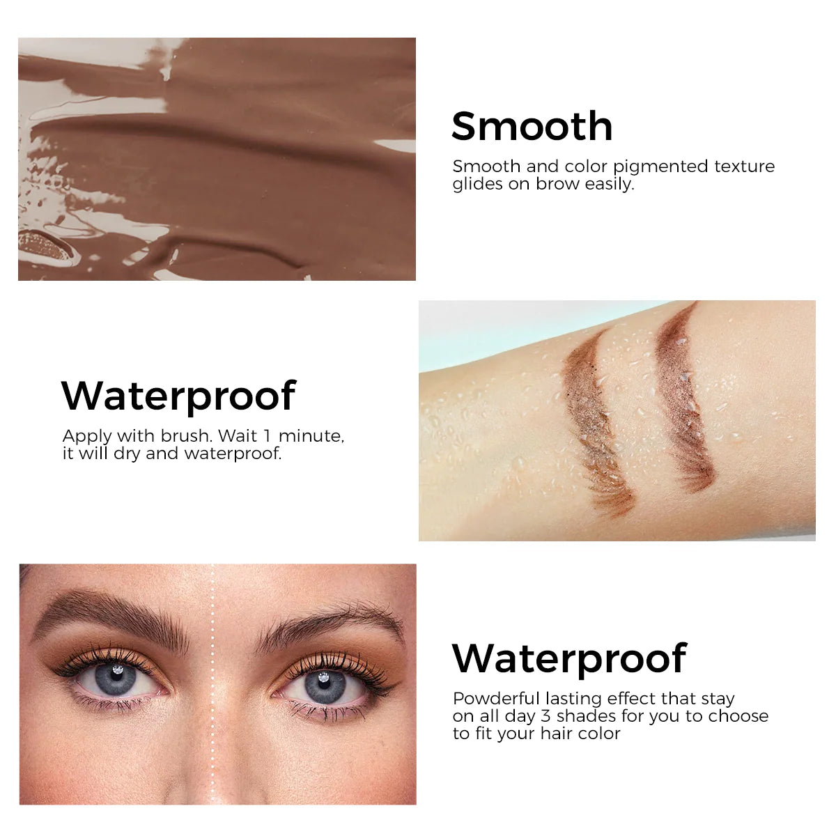 3D Brow Gel – Long-Lasting Waterproof Definition