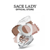 SACE LADY Pro Zone Duo Eyeshadow – Matte & Shimmer Compact Palette (2-Color Duo)
