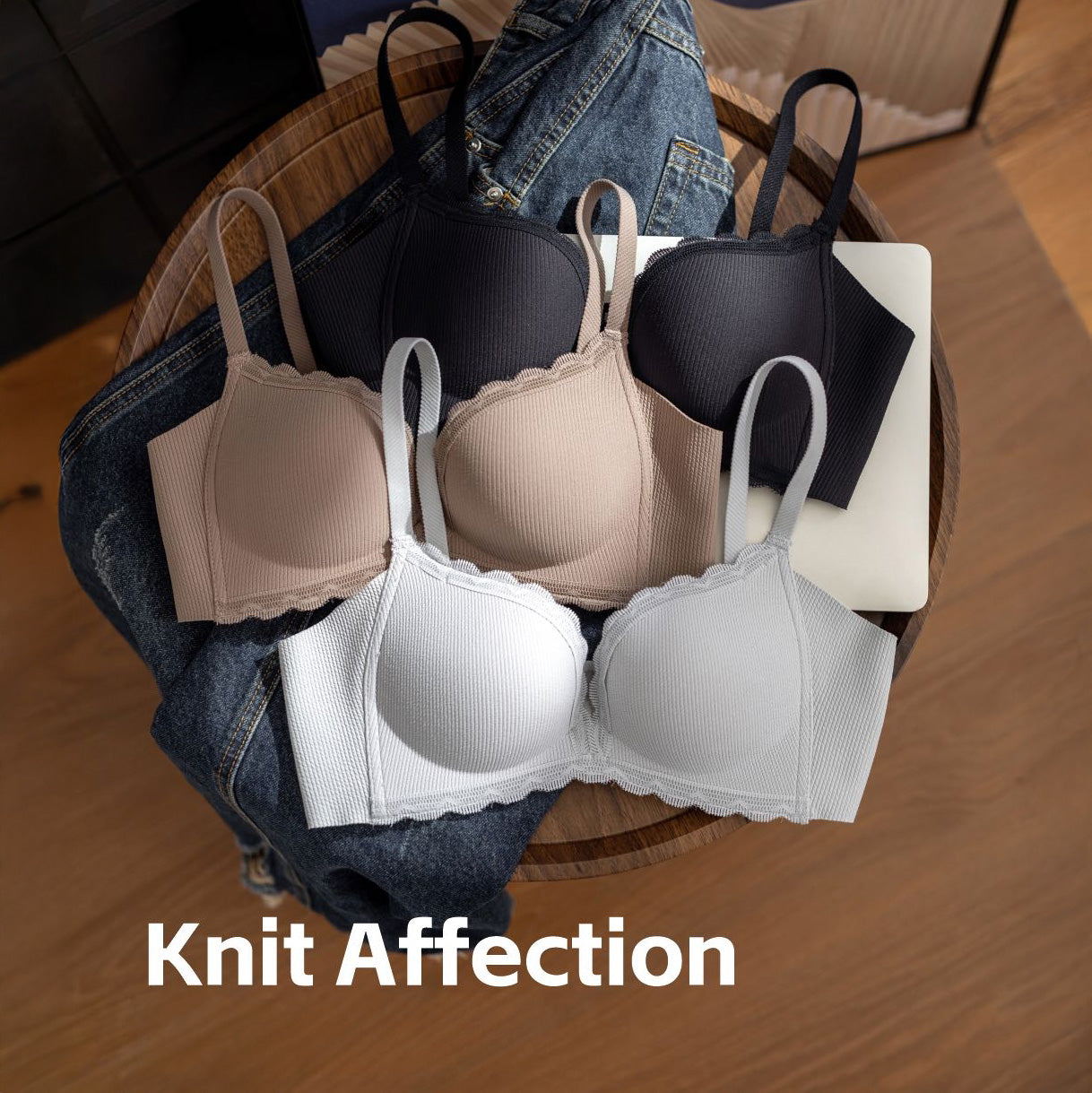 Knit Affection Wire-Free Push-Up Bra & Panty Set