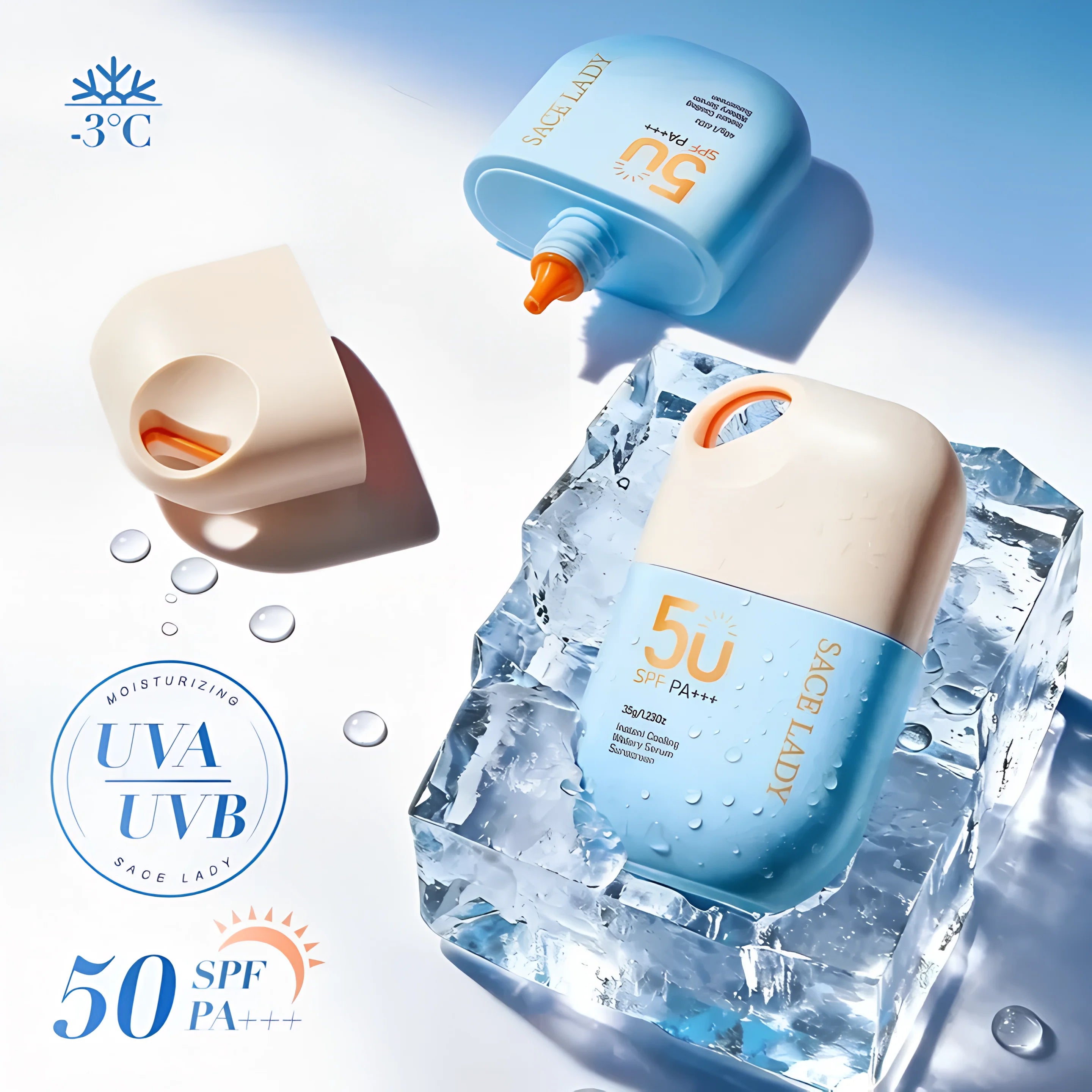 Instant Cooling Watery Serum Sunscreen SPF50 PA+++