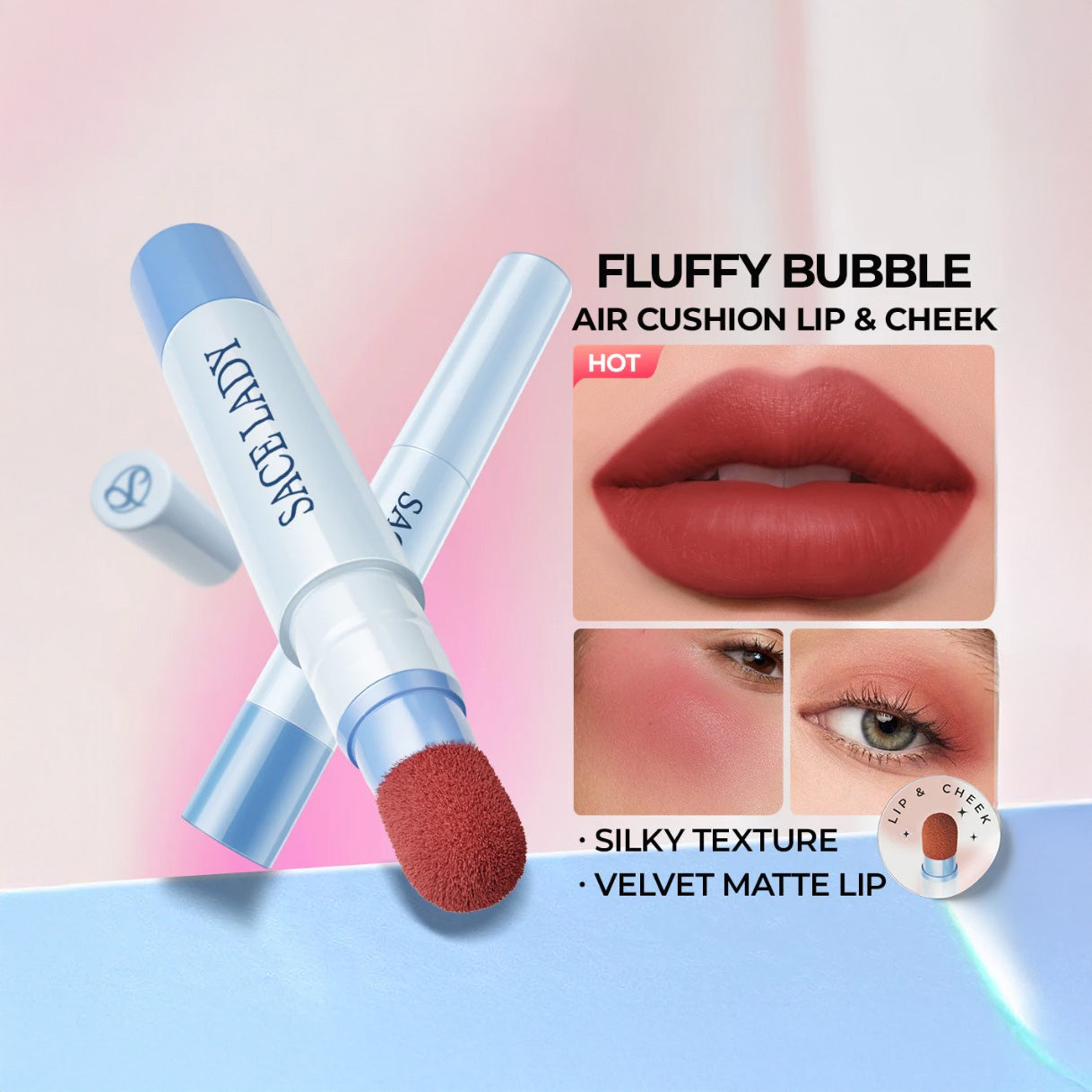 Matte Air Cushion Lip & Cheek Cream