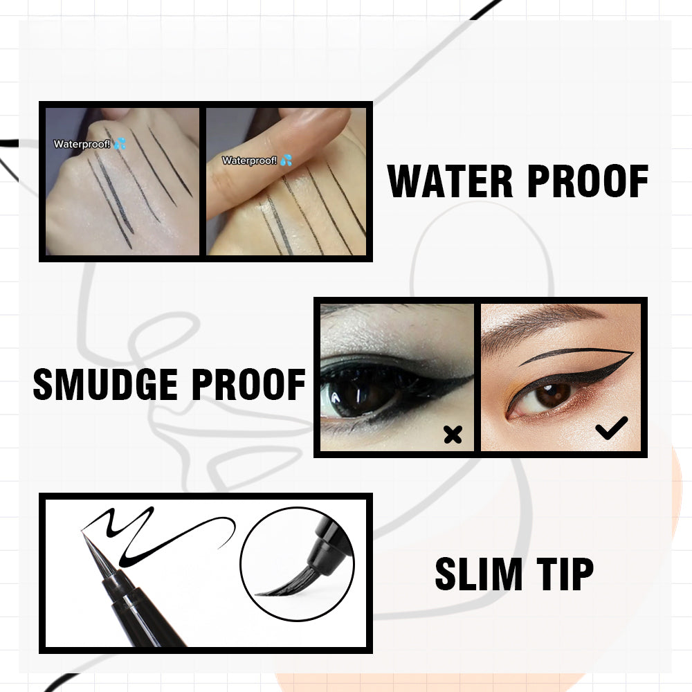 Inky Black Waterproof Matte Liquid Eyeliner