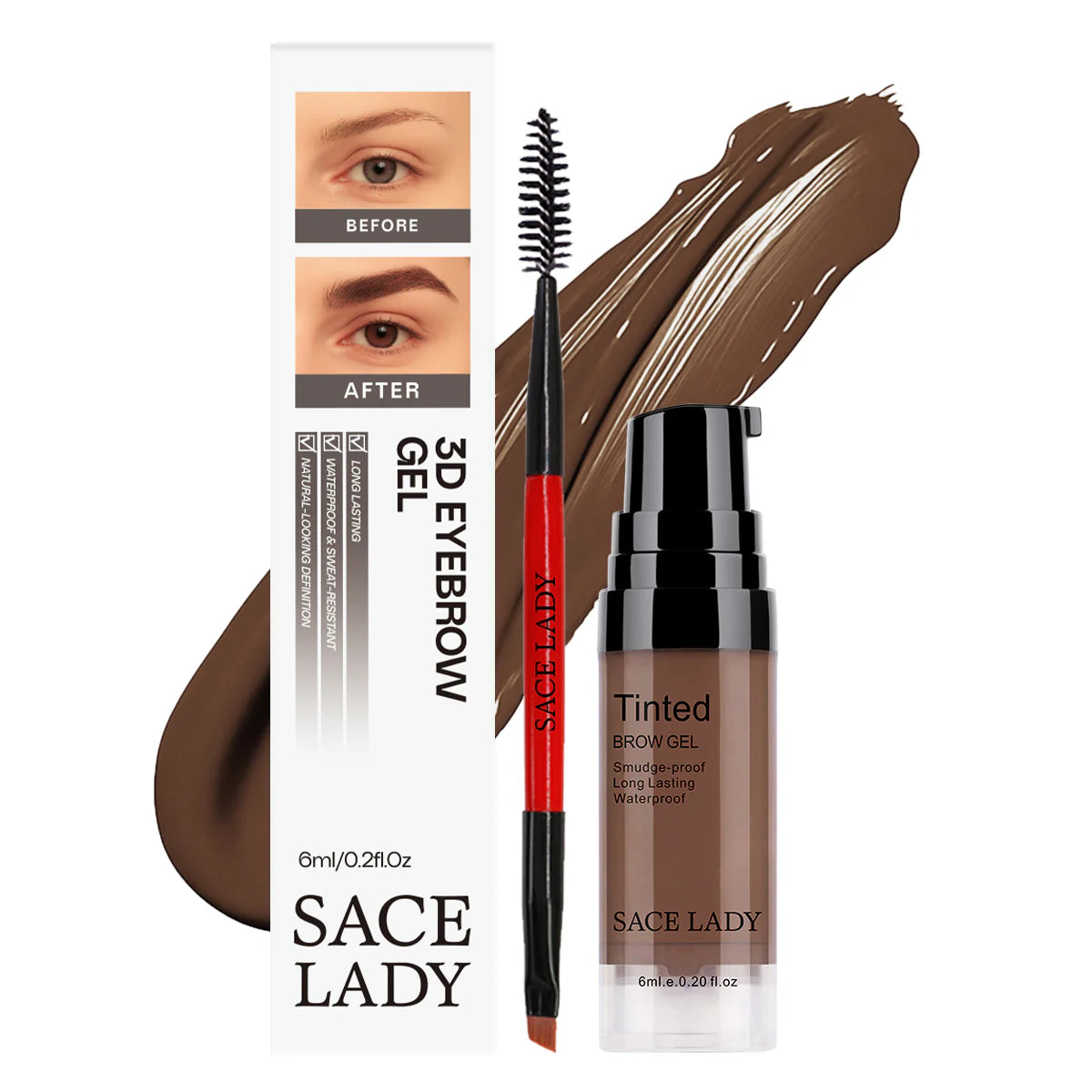 3D Brow Gel – Long-Lasting Waterproof Definition