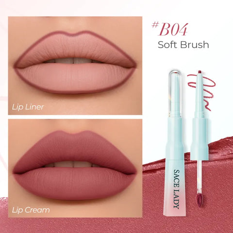 SACE LADY 2-in-1 Lip Cream Booster – Lip Liner & Soft Matte Lip Cream
