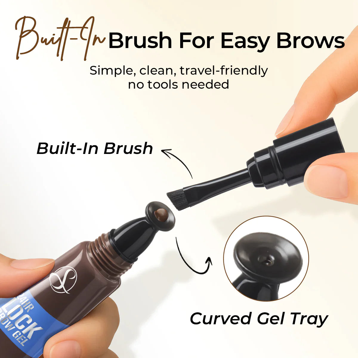 24H Waterproof Lock & Define Eyebrow Gel