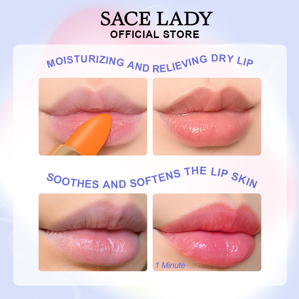 مرطب الشفاه السحري من SACE LADY Tinted Lip Therapy - لون شفاه يدوم طويلًا ومقاوم للماء، أحمر شفاه عالي الصبغة 