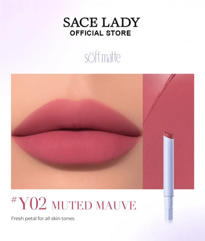 SACE LADY Transfer-Proof Refillable Lip Cream Pen SPF15 – Soft Matte Finish
