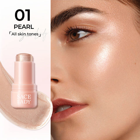 SACE LADY Highlighter Stick – Hydrating Jelly Glow, Long-Lasting Radiance & Multi-Use Shimmer