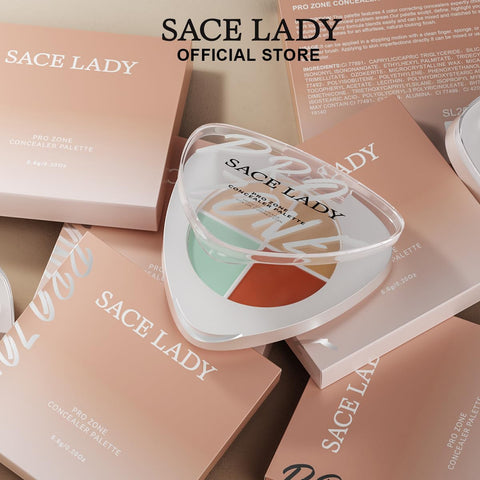 لوحة إخفاء العيوب SACE LADY Pro Zone - مقاومة للماء، تغطية كاملة | تصحيح بأربعة ألوان