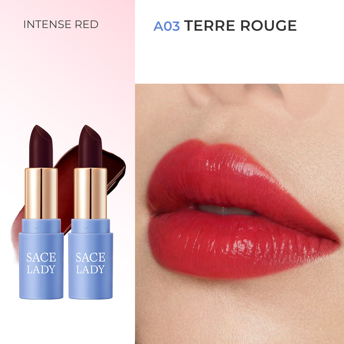 مرطب الشفاه السحري من SACE LADY Tinted Lip Therapy - لون شفاه يدوم طويلًا ومقاوم للماء، أحمر شفاه عالي الصبغة 