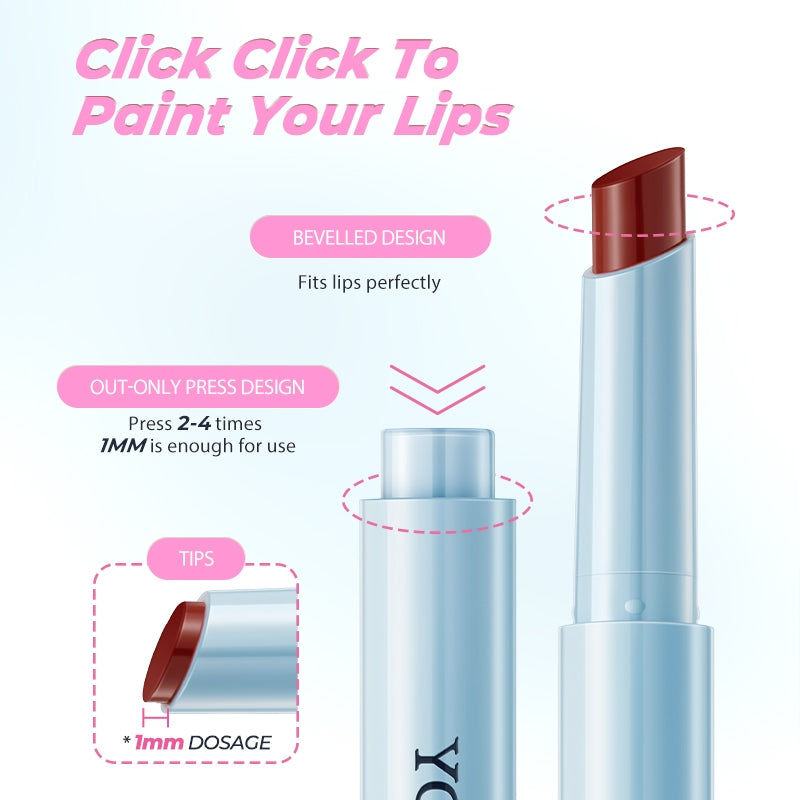 SACE LADY Glasting Gloss Lipstick – Moisturizing, High-Shine Lip Gloss Balm with Vitamin E & Plant Oils