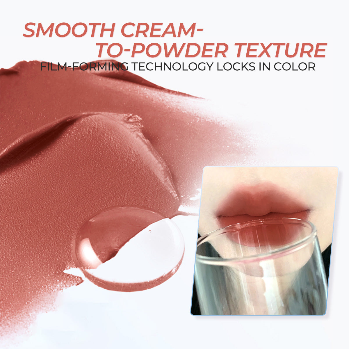 SACE LADY Matte Air Cushion Lip & Cheek Cream – Velvet, Long-Lasting, Non-Sticky, Waterproof