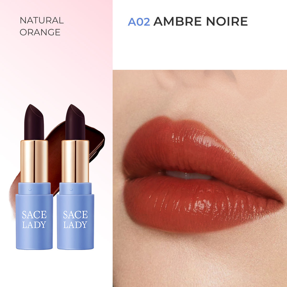 مرطب الشفاه السحري من SACE LADY Tinted Lip Therapy - لون شفاه يدوم طويلًا ومقاوم للماء، أحمر شفاه عالي الصبغة 