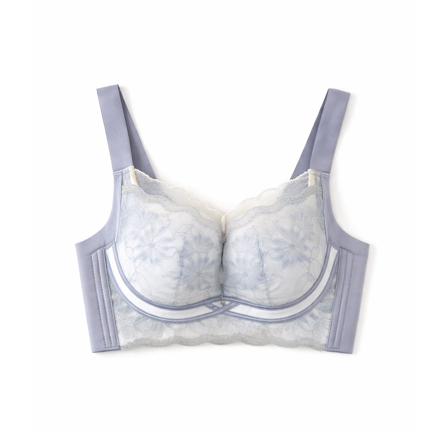 Floral Lace Full-Coverage Support Bra