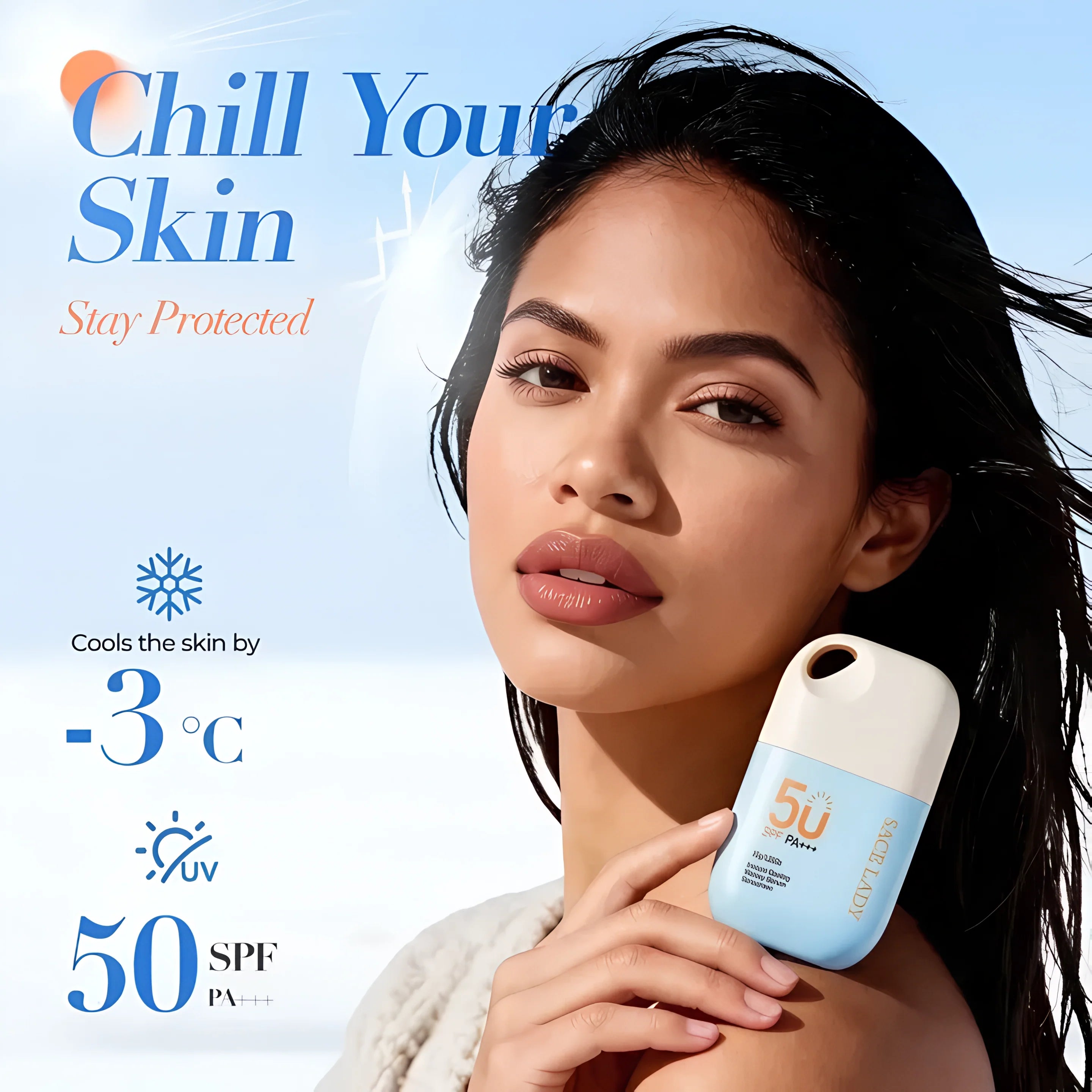 Instant Cooling Watery Serum Sunscreen SPF50 PA+++
