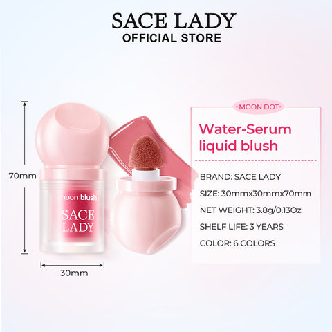 SACE LADY Water-Serum Liquid Blush – Natural Radiant Color for Every Mood