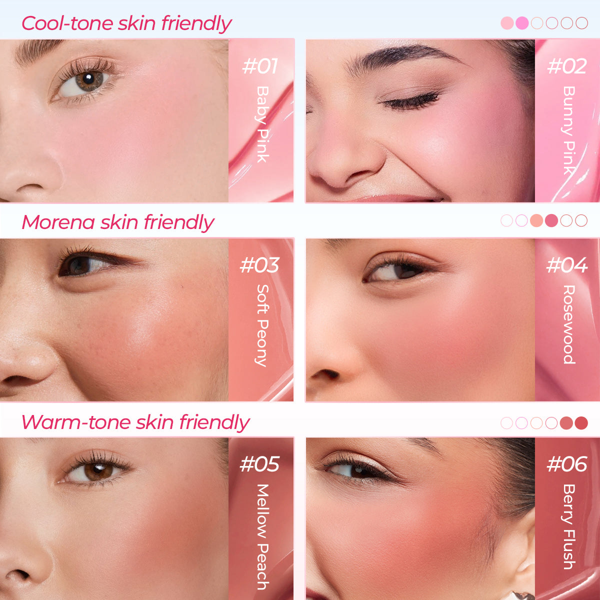SACE LADY Water-Serum Liquid Blush – Natural Radiant Color for Every Mood