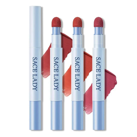 SACE LADY Matte Air Cushion Lip & Cheek Cream – Velvet, Long-Lasting, Non-Sticky, Waterproof
