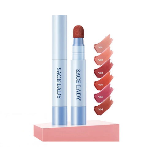SACE LADY Matte Air Cushion Lip & Cheek Cream – Velvet, Long-Lasting, Non-Sticky, Waterproof