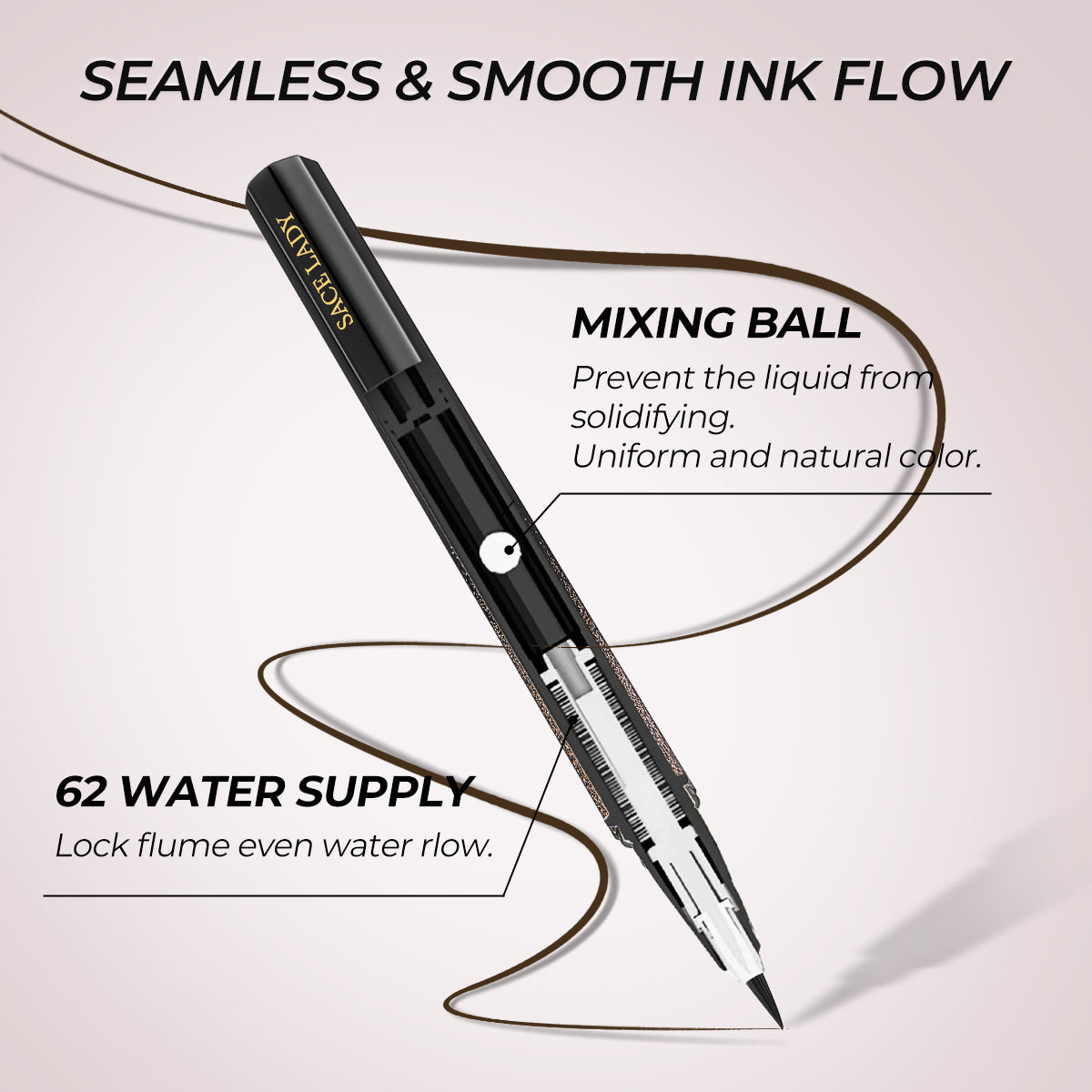 Inky Black Waterproof Matte Liquid Eyeliner