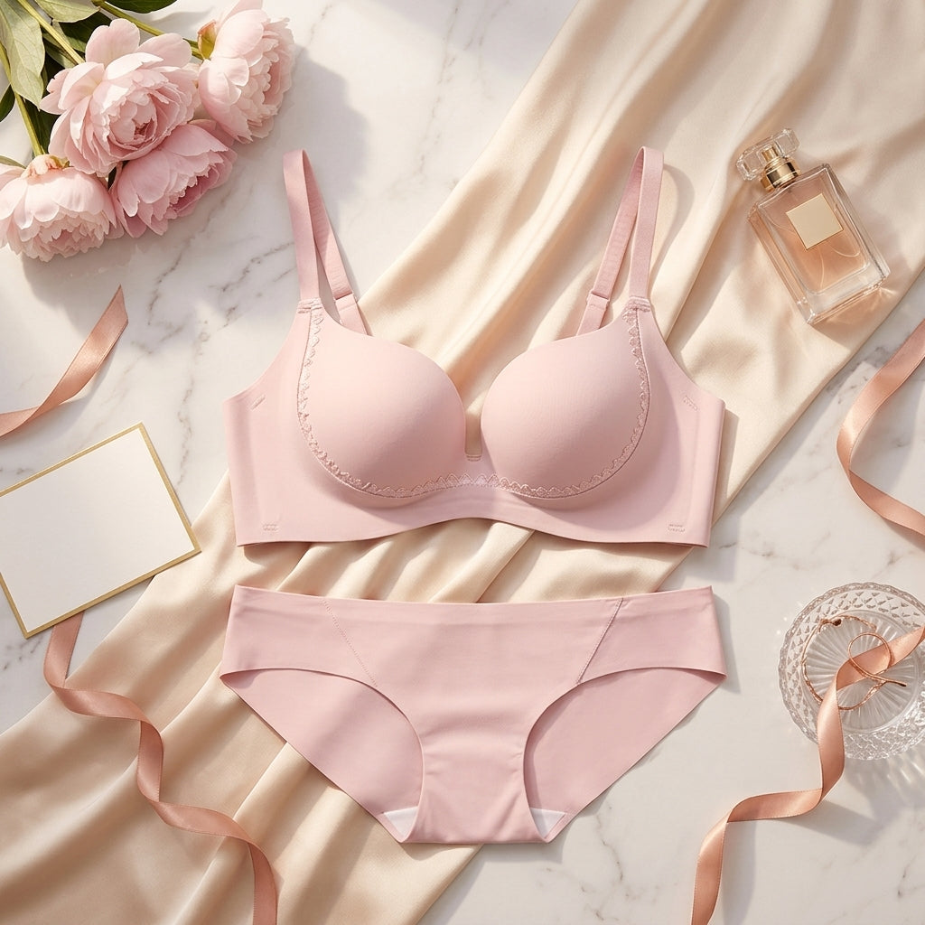 Seamless Push-Up Bra & Panty Set