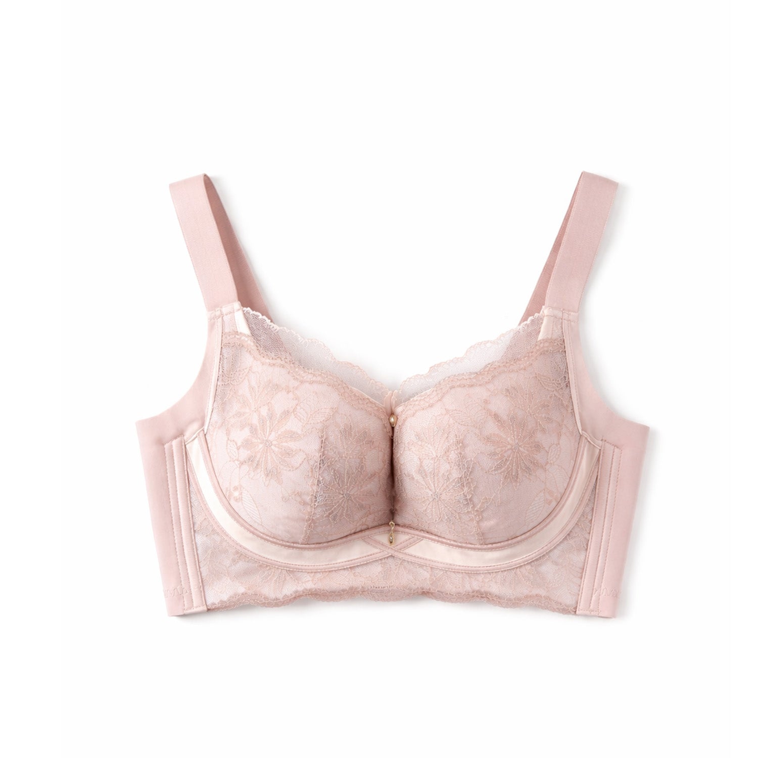 Floral Lace Full-Coverage Support Bra