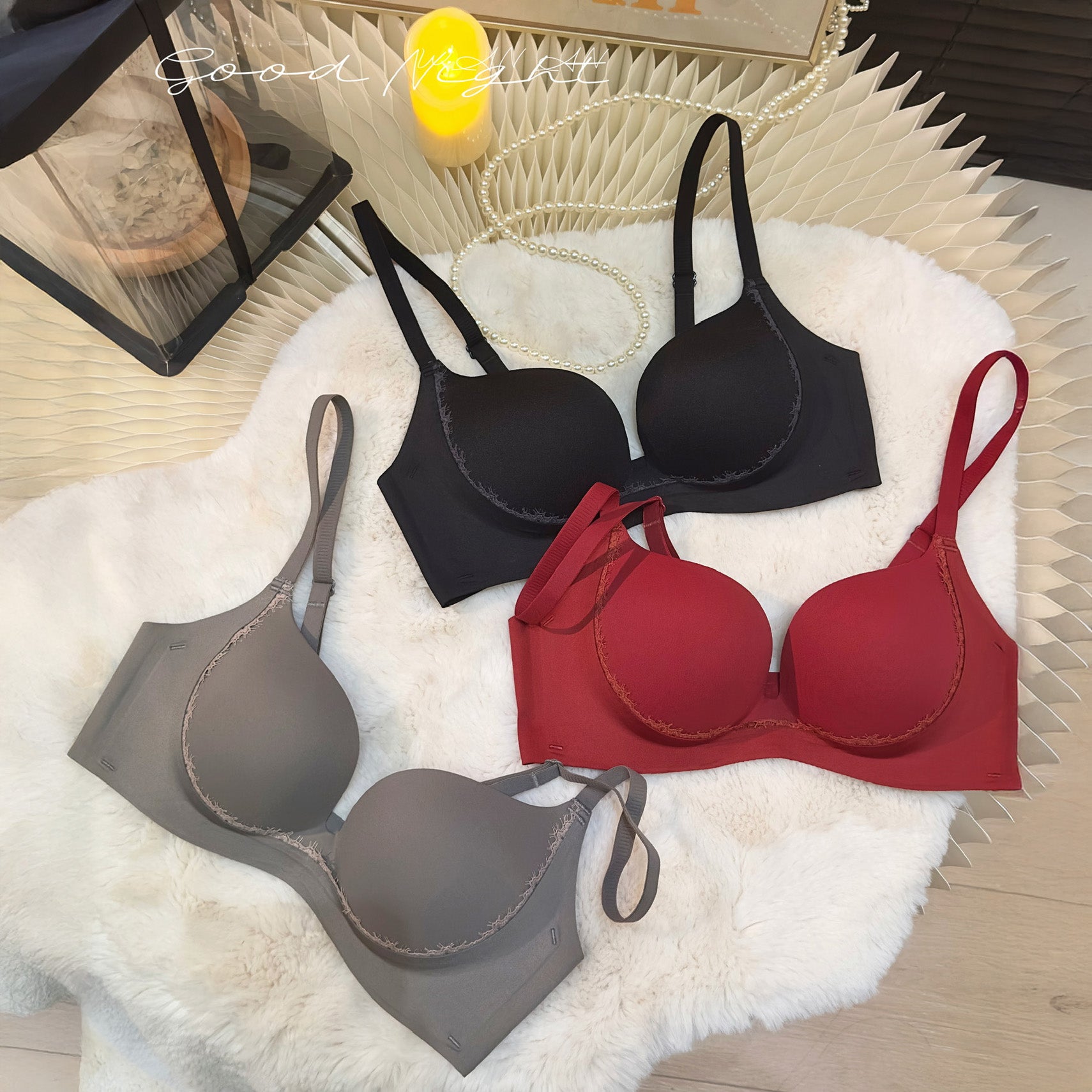 Seamless Push-Up Bra & Panty Set
