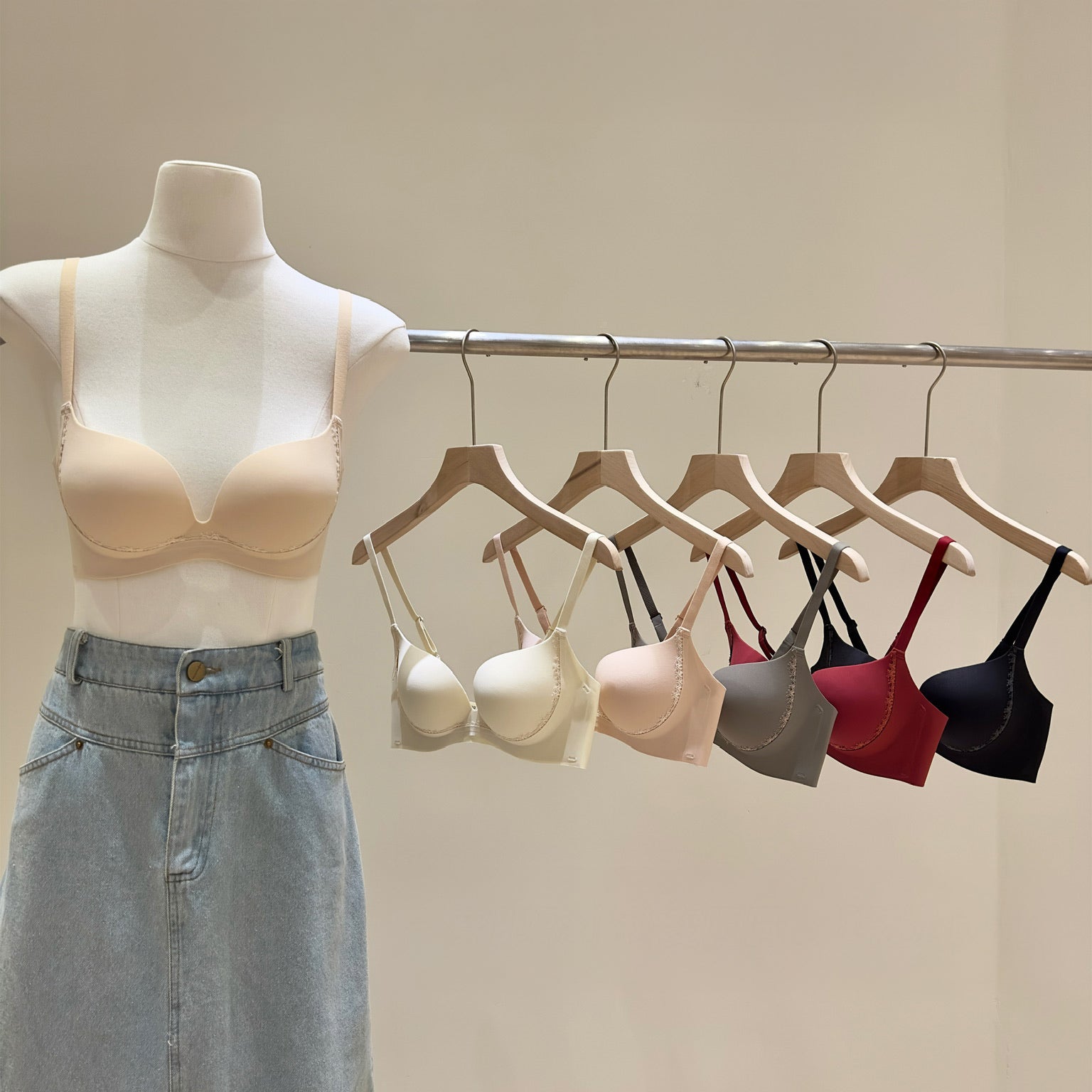 Seamless Push-Up Bra & Panty Set