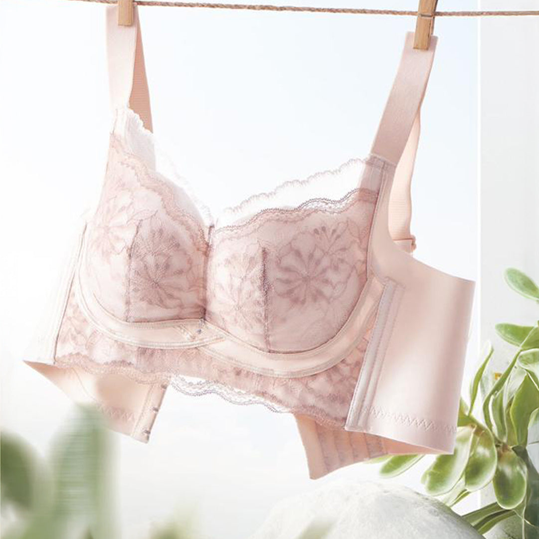 Floral Lace Full-Coverage Support Bra