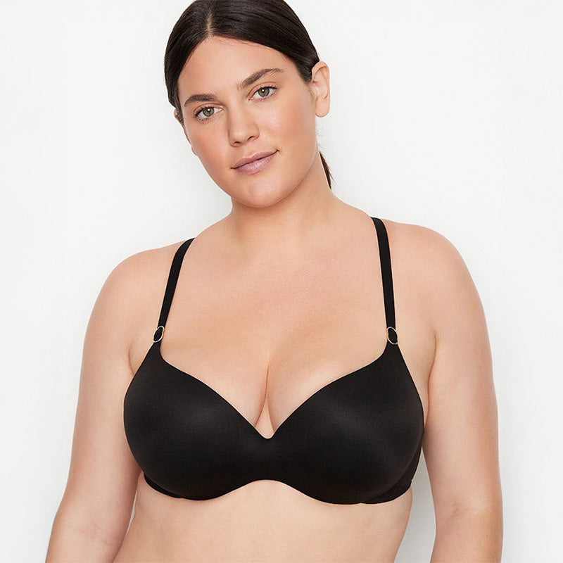 Seamless Lace Back Push-Up Bra