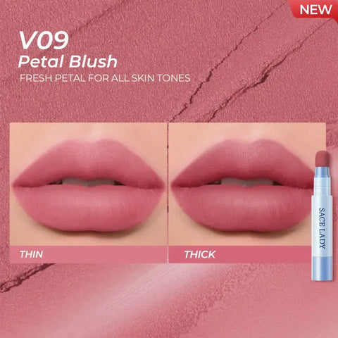 SACE LADY Matte Air Cushion Lip & Cheek Cream – Velvet, Long-Lasting, Non-Sticky, Waterproof