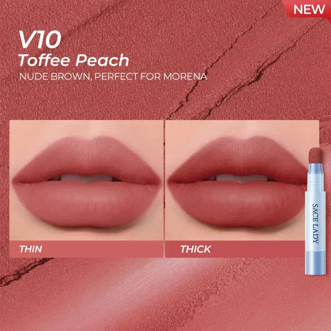 SACE LADY Matte Air Cushion Lip & Cheek Cream – Velvet, Long-Lasting, Non-Sticky, Waterproof