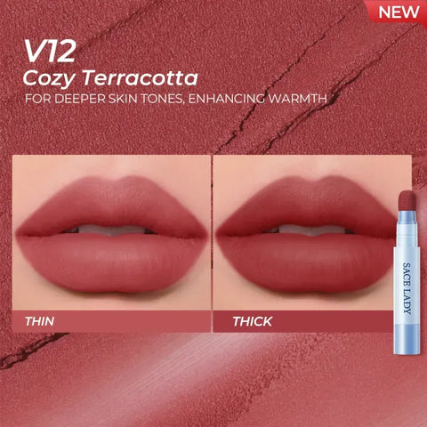 SACE LADY Matte Air Cushion Lip & Cheek Cream – Velvet, Long-Lasting, Non-Sticky, Waterproof