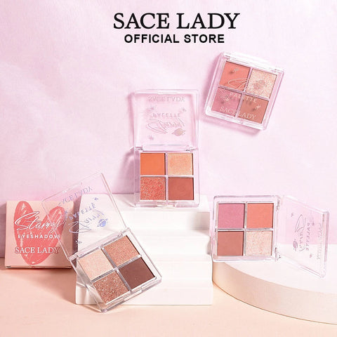 Sace Lady 3-In-1 Eyeshadow Palette & Glitter – High Pigment, Matte & Shimmer, Long-Lasting