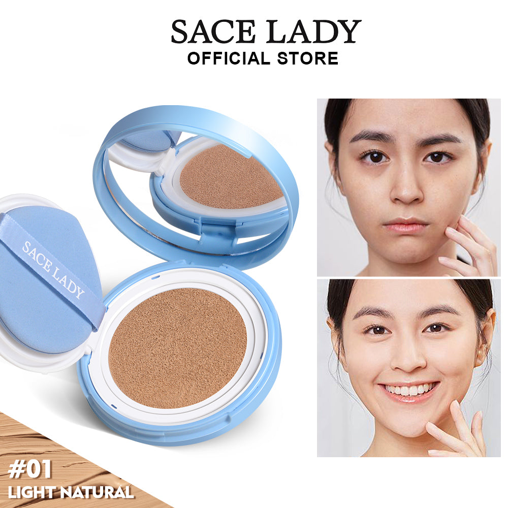 SACE LADY Lasting Waterproof BB Cushion – SPF 50+ PA+++ Oil Control, Natural Matte Finish