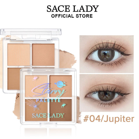 Sace Lady 3-In-1 Eyeshadow Palette & Glitter – High Pigment, Matte & Shimmer, Long-Lasting