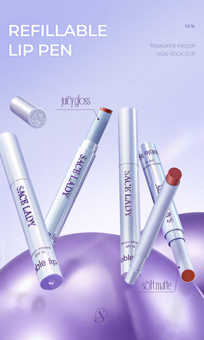 SACE LADY Transfer-Proof Refillable Lip Cream Pen SPF15 – Soft Matte Finish