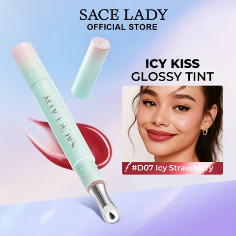 SACE LADY Icy Kiss Glossy Tint – Hydrating High-Shine Lip Tint