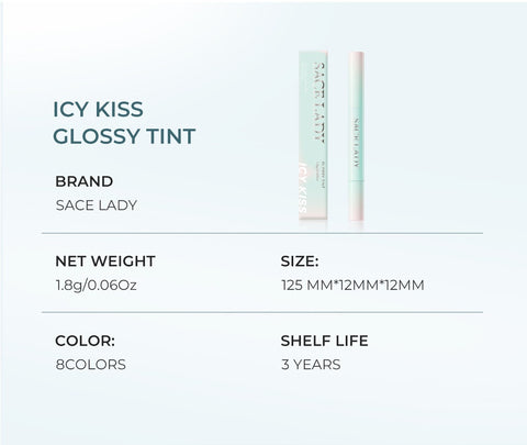 SACE LADY Icy Kiss Glossy Tint – Hydrating High-Shine Lip Tint