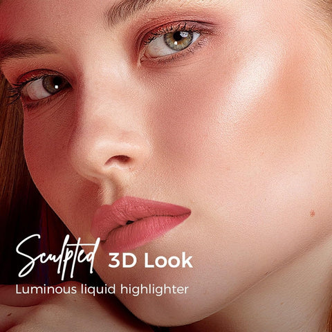 SACE LADY Highlighter Makeup – Blendable & Long-Lasting 3D Liquid Highlight for Face, Eyes & Lips