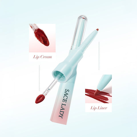 SACE LADY 2-in-1 Lip Cream Booster – Lip Liner & Soft Matte Lip Cream