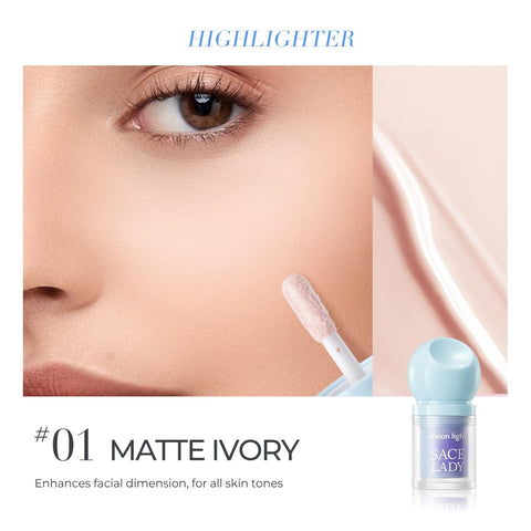 SACE LADY Highlighter Makeup – Blendable & Long-Lasting 3D Liquid Highlight for Face, Eyes & Lips