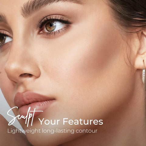 SACE LADY Liquid Contour – Blendable & Long-Lasting 3D Cream Bronzer Makeup for Face, Eyes & Lips