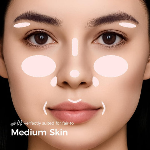 SACE LADY Liquid Contour – Blendable & Long-Lasting 3D Cream Bronzer Makeup for Face, Eyes & Lips