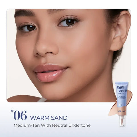SACE LADY Bare Touch Skin Tint Travel Size - SPF30 PA+++ with Dual Peptide Serum & Breathable Film for Skin-Like Texture