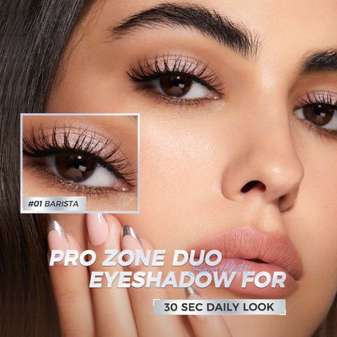 SACE LADY Pro Zone Duo Eyeshadow – Matte & Shimmer Compact Palette (2-Color Duo)