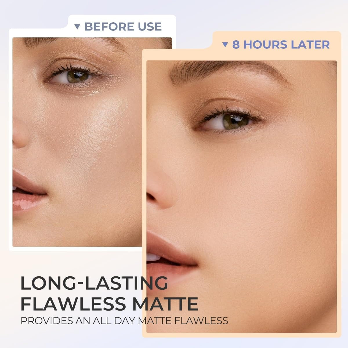 بودرة وجه مضغوطة غير لامعة للتحكم بالزيوت