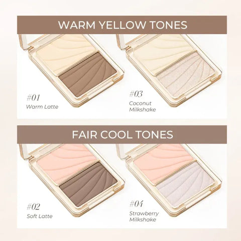 SACE LADY Duo Contouring 3D Palette – Highlight & Contour Duo