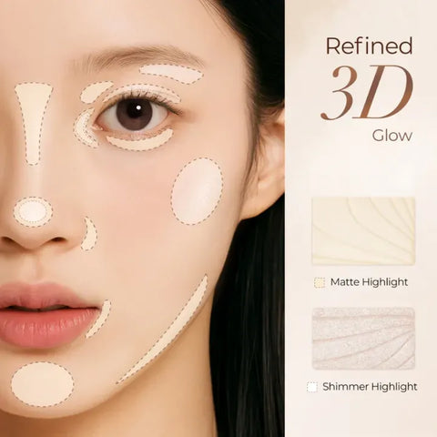 SACE LADY Duo Contouring 3D Palette – Highlight & Contour Duo