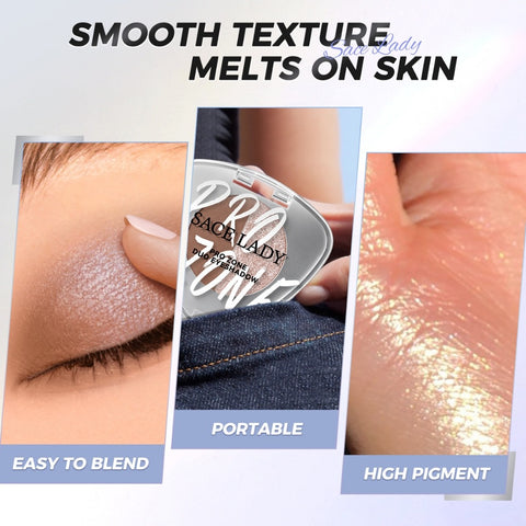 SACE LADY Pro Zone Duo Eyeshadow – Matte & Shimmer Compact Palette (2-Color Duo)